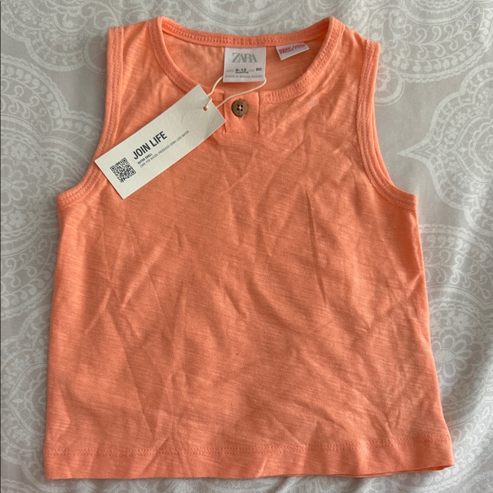 Zara Kids Coral Tank Top